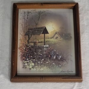 Andres Orpinas Wishing Well painting Antique